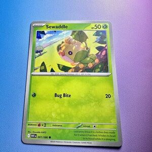 sewaddle - 001/086 (common) — pokemon: white flare